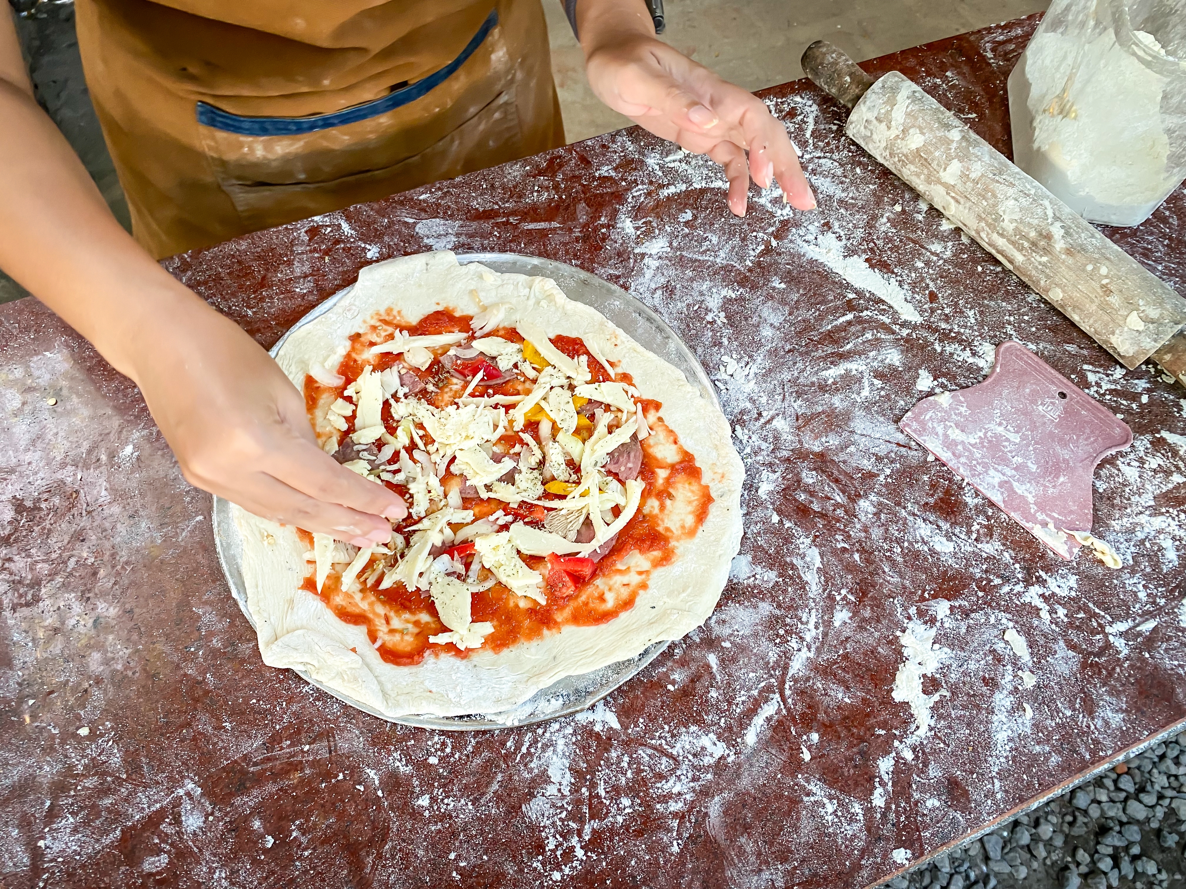 Pizza cooking class Rome